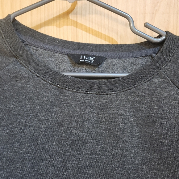 NWT - HuK Folly Crew grey long sleeve - Picture 3 of 7